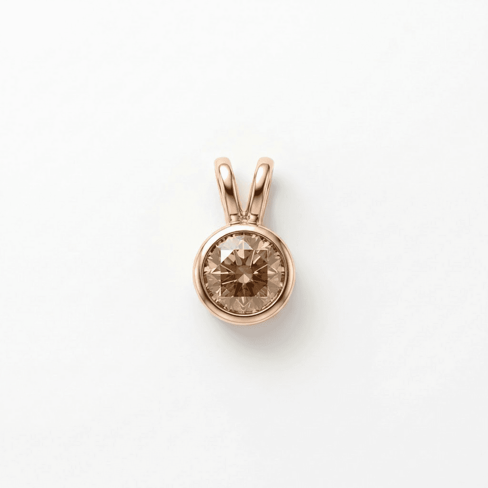 The Mira — Pendant Necklace, Natural Cognac